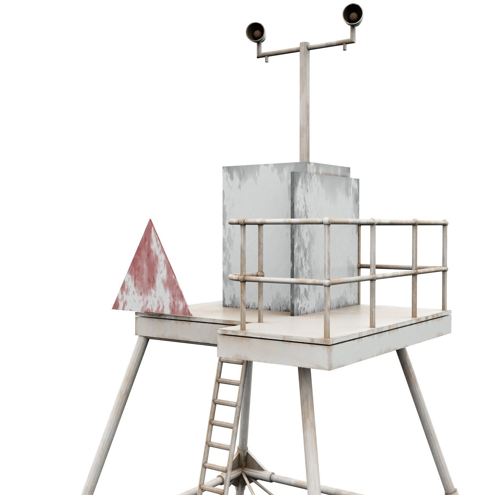 Molasses Reef Lighthouse 3D model_5