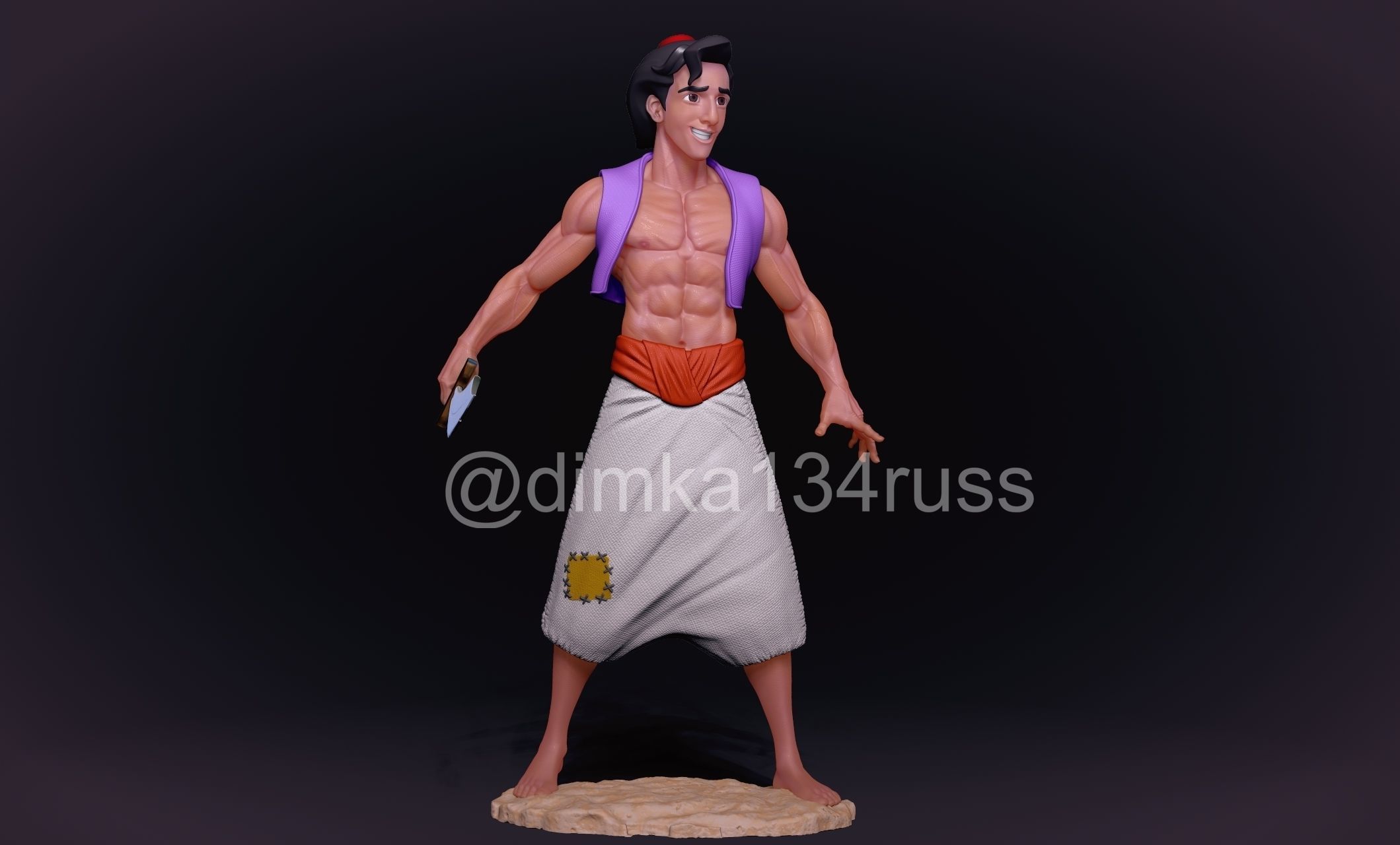 aladdin 3D print model_18