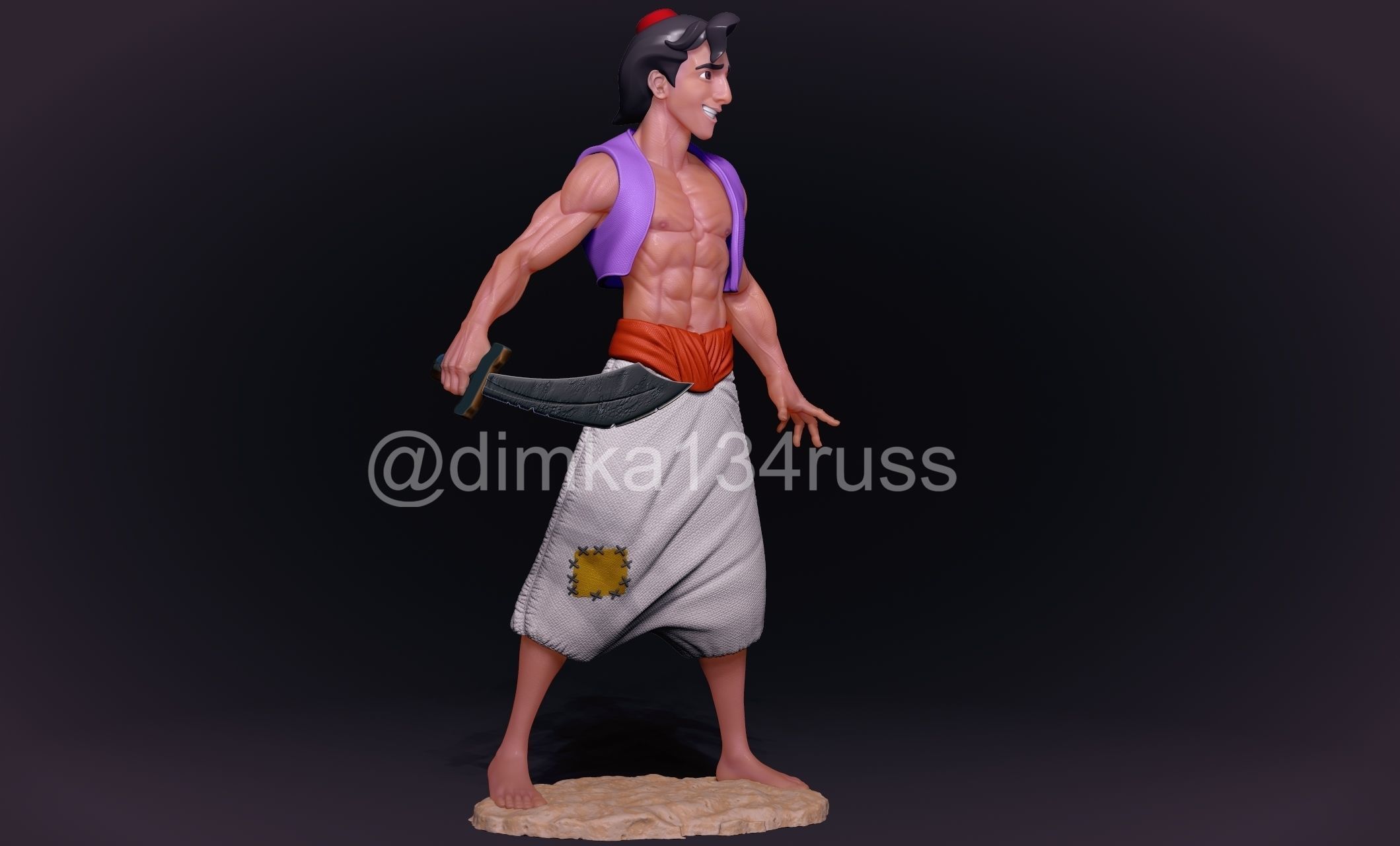 aladdin 3D print model_2