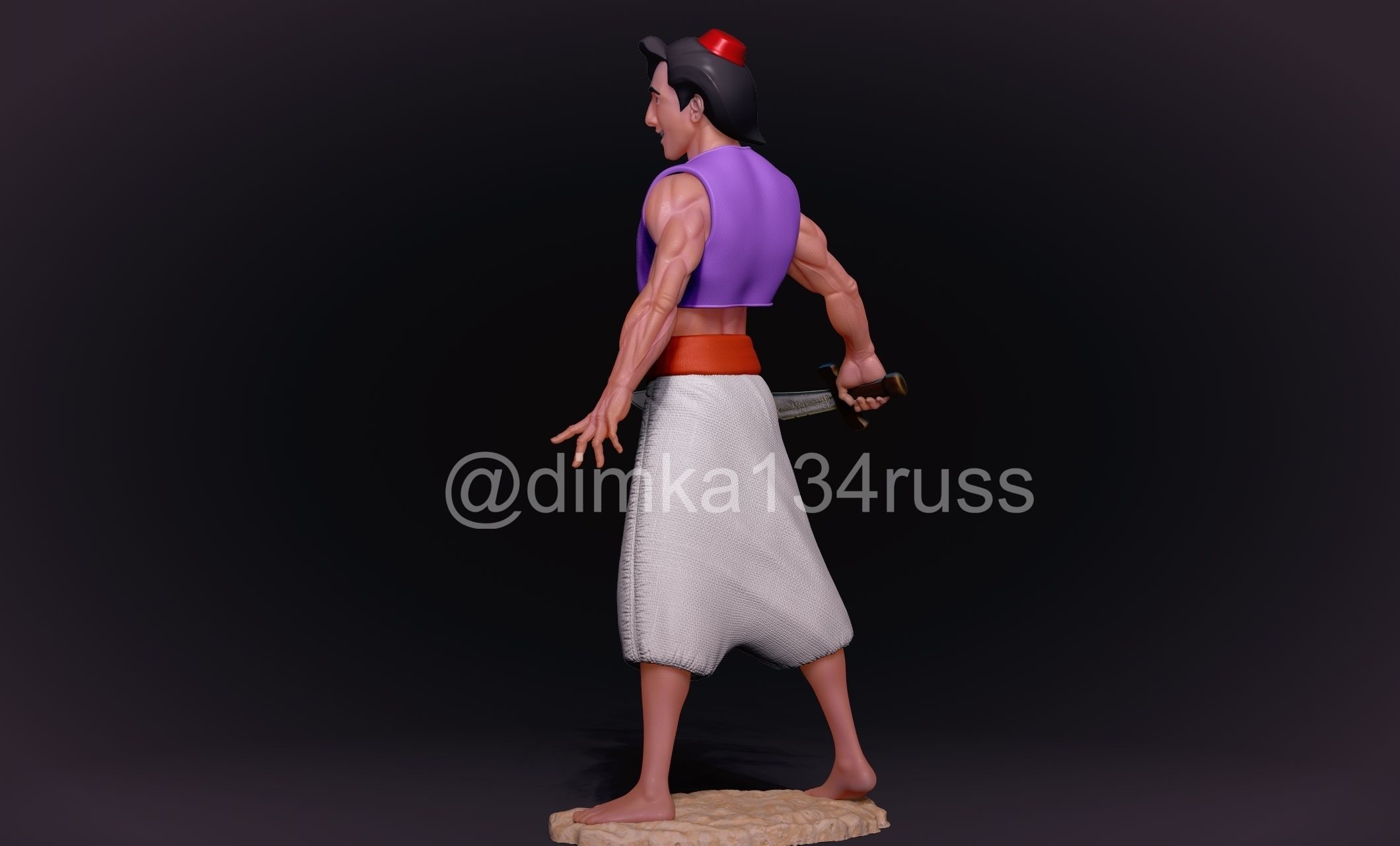 aladdin 3D print model_4