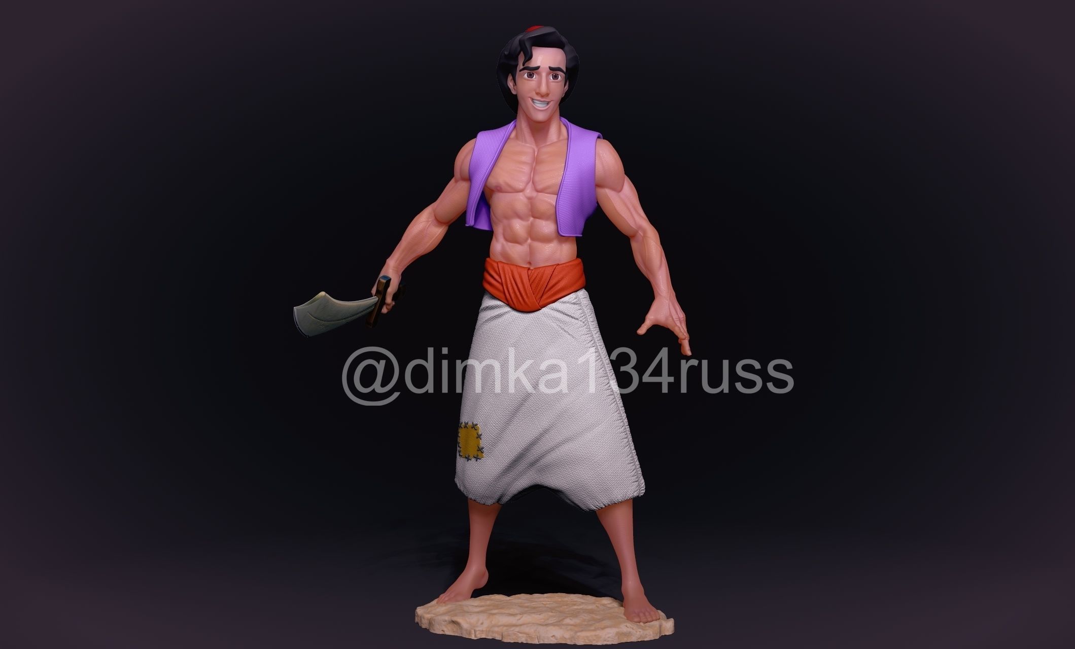 aladdin 3D print model_0