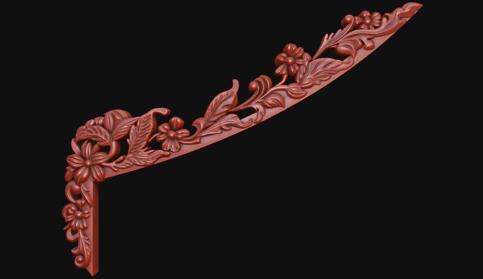 Luxury Bed Headboard for CNC Carving 3D print model_6