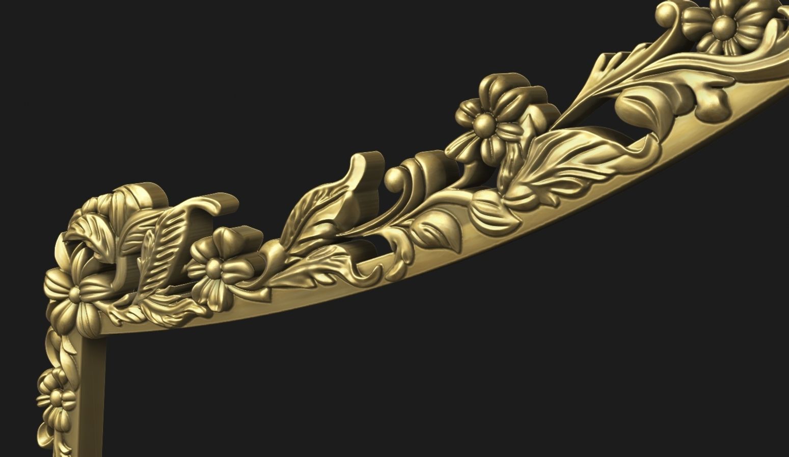 Luxury Bed Headboard for CNC Carving 3D print model_9