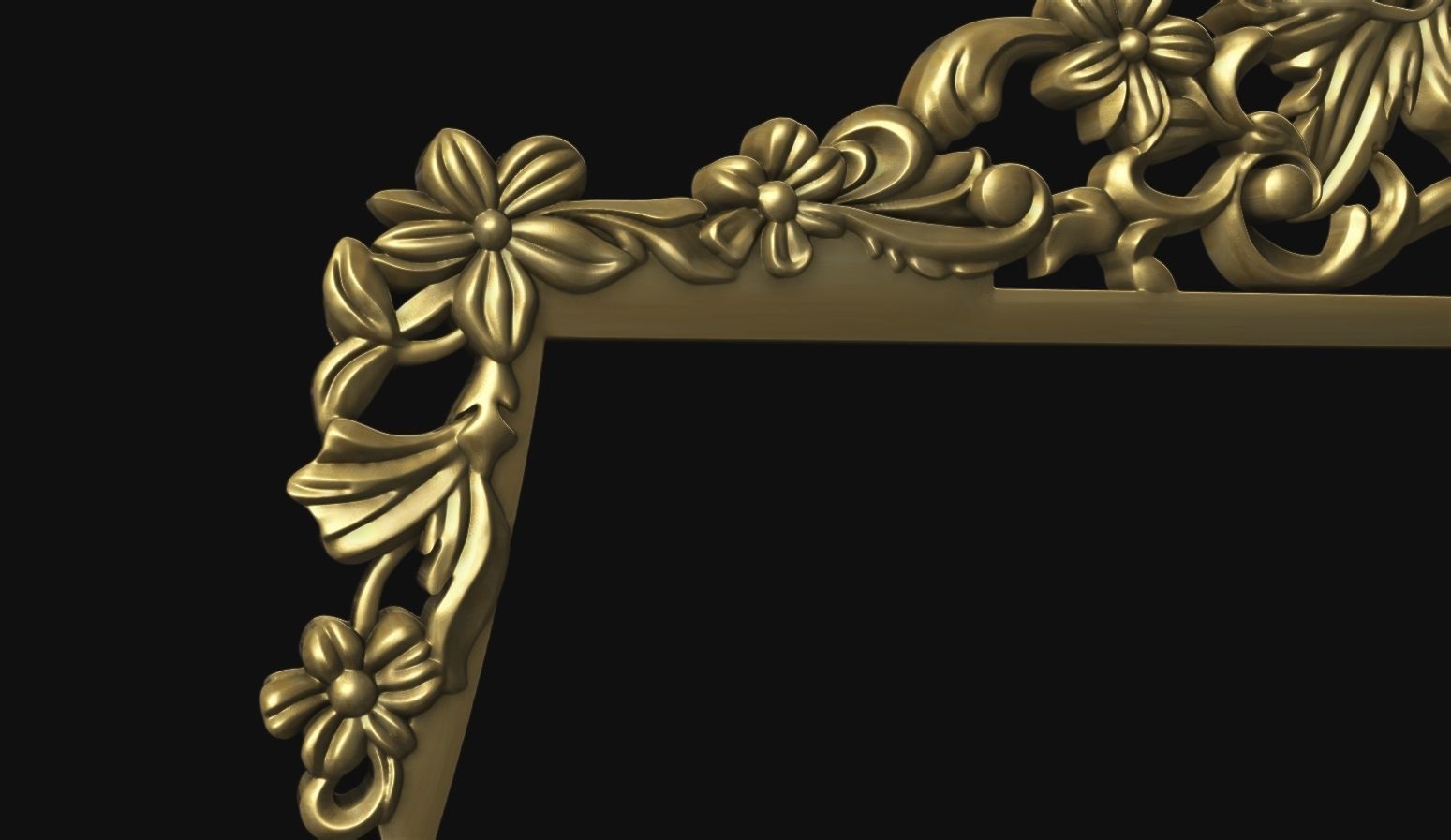 Luxury Bed Headboard for CNC Carving 3D print model_5