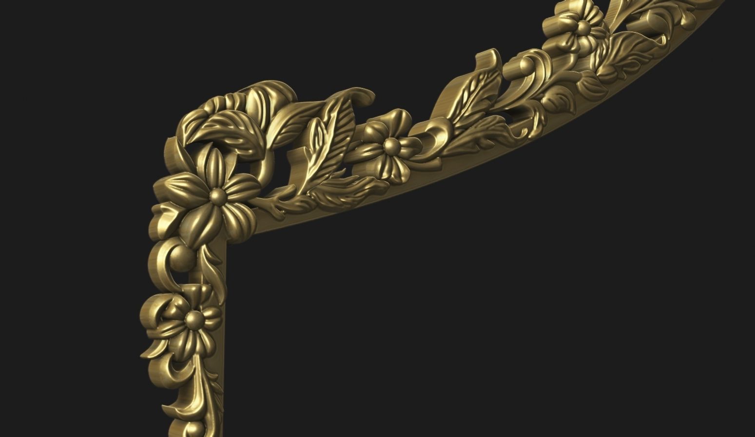 Luxury Bed Headboard for CNC Carving 3D print model_8