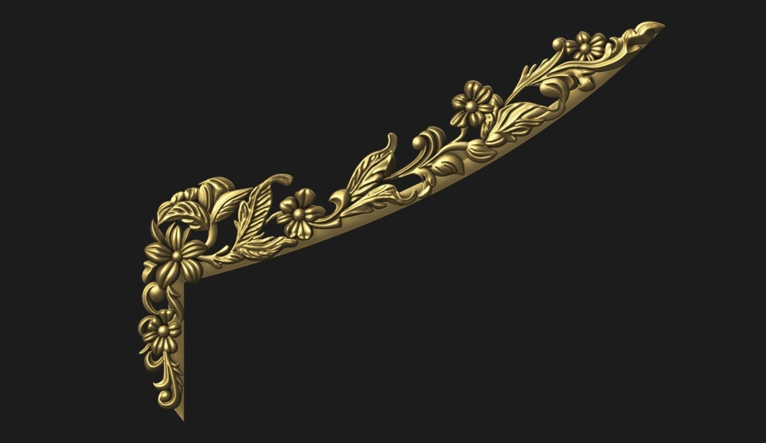 Luxury Bed Headboard for CNC Carving 3D print model_7