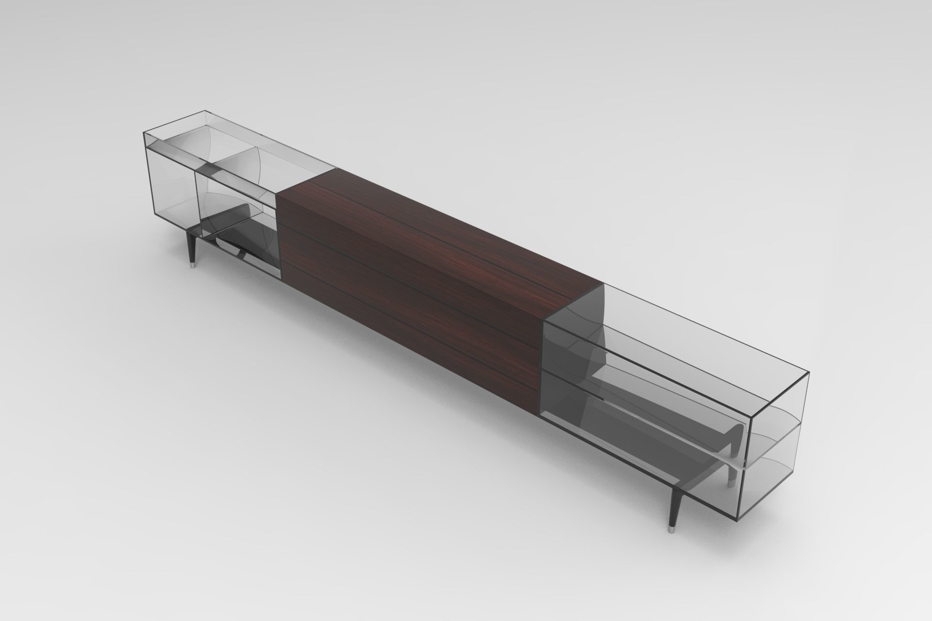 Jeremy Sideboard Low-poly 3D model_2