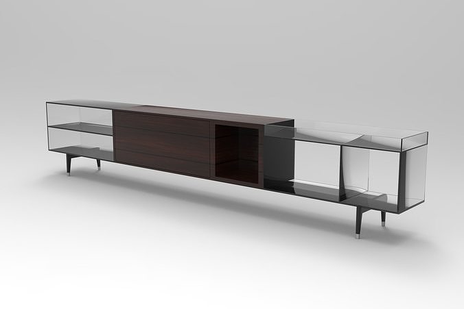 Jeremy Sideboard Low-poly 3D model