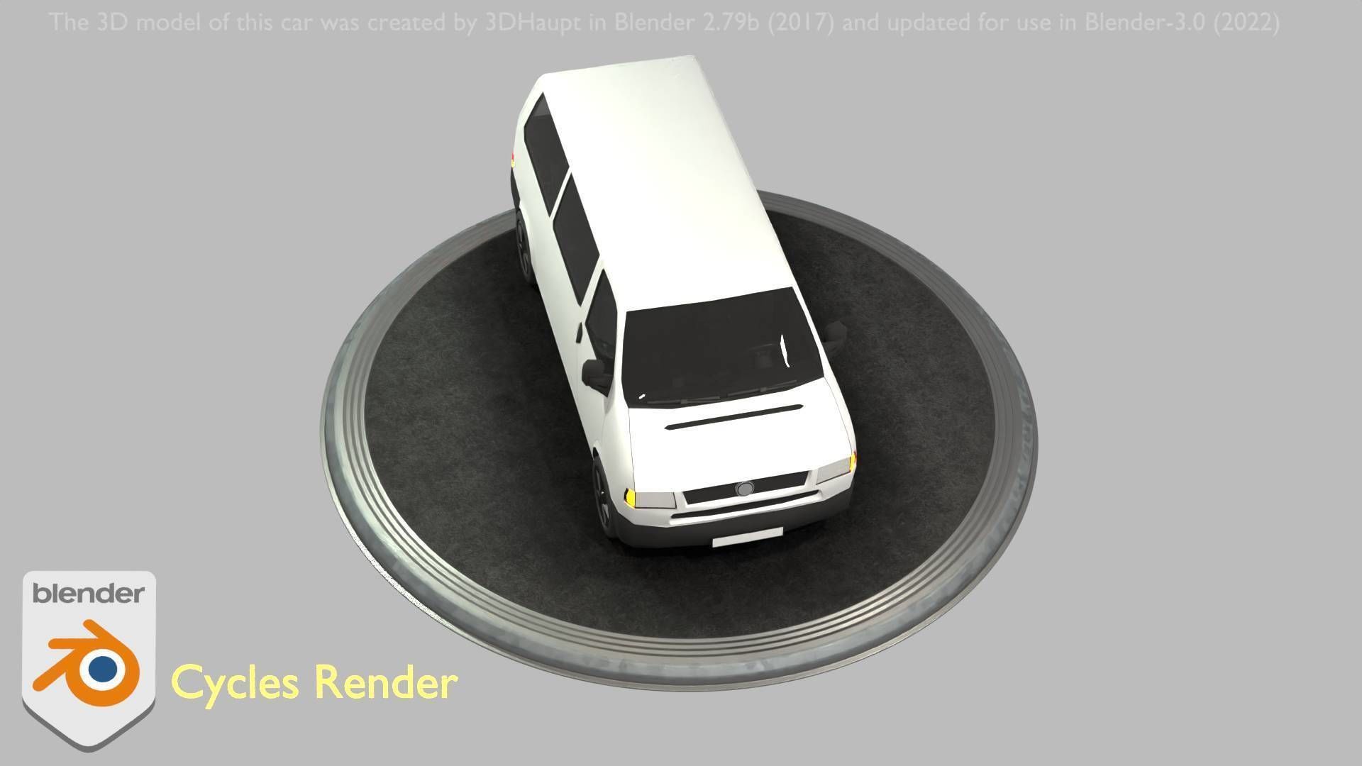 City Car 18 Utility Vehicles Minibus Type C White  Low-poly 3D model_57