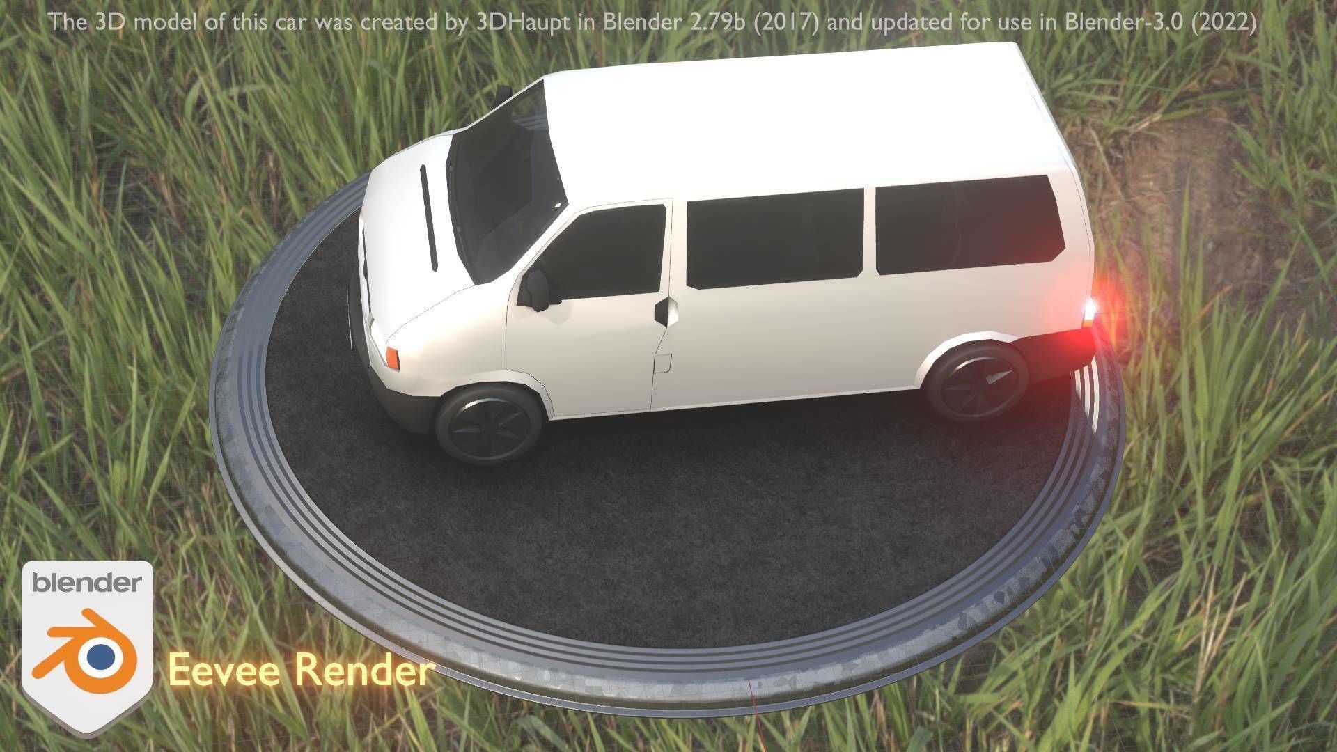 City Car 18 Utility Vehicles Minibus Type C White  Low-poly 3D model_90