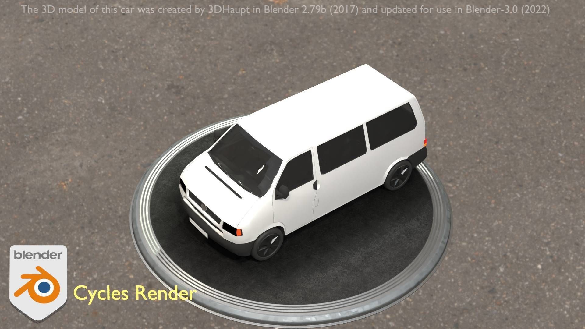 City Car 18 Utility Vehicles Minibus Type C White  Low-poly 3D model_18