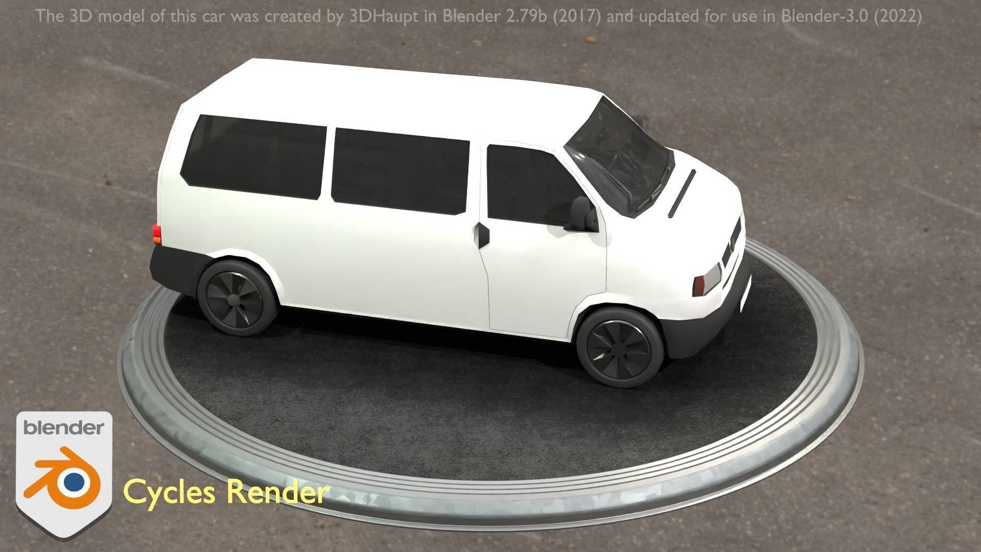 City Car 18 Utility Vehicles Minibus Type C White  Low-poly 3D model_84