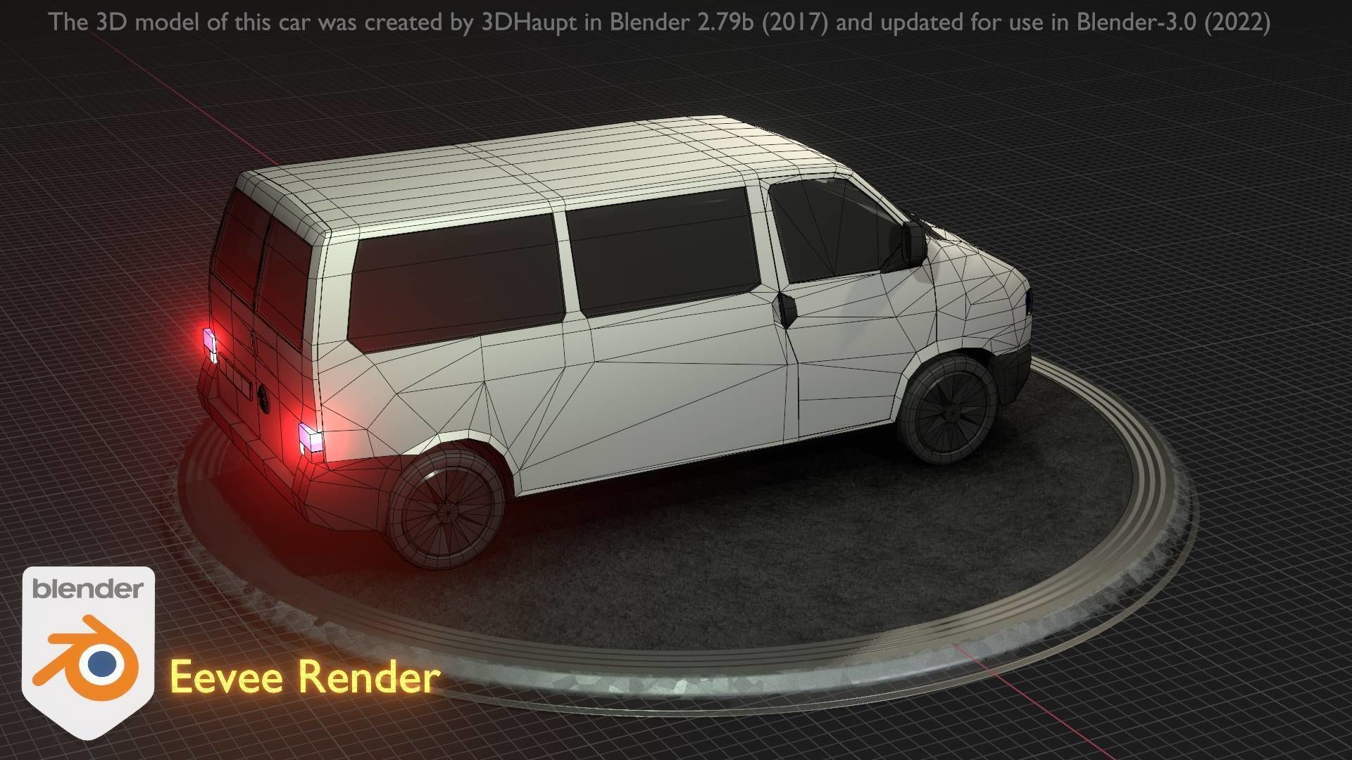City Car 18 Utility Vehicles Minibus Type C White  Low-poly 3D model_44
