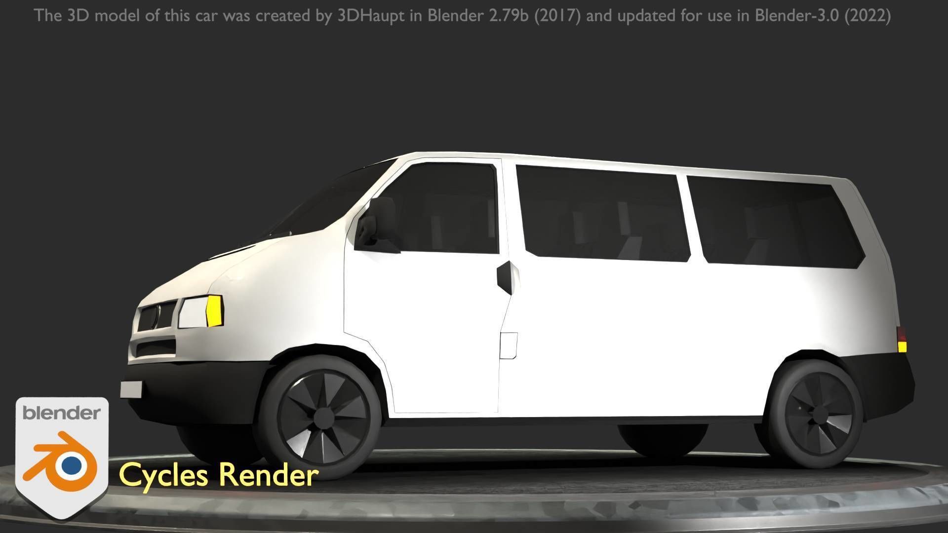 City Car 18 Utility Vehicles Minibus Type C White  Low-poly 3D model_80