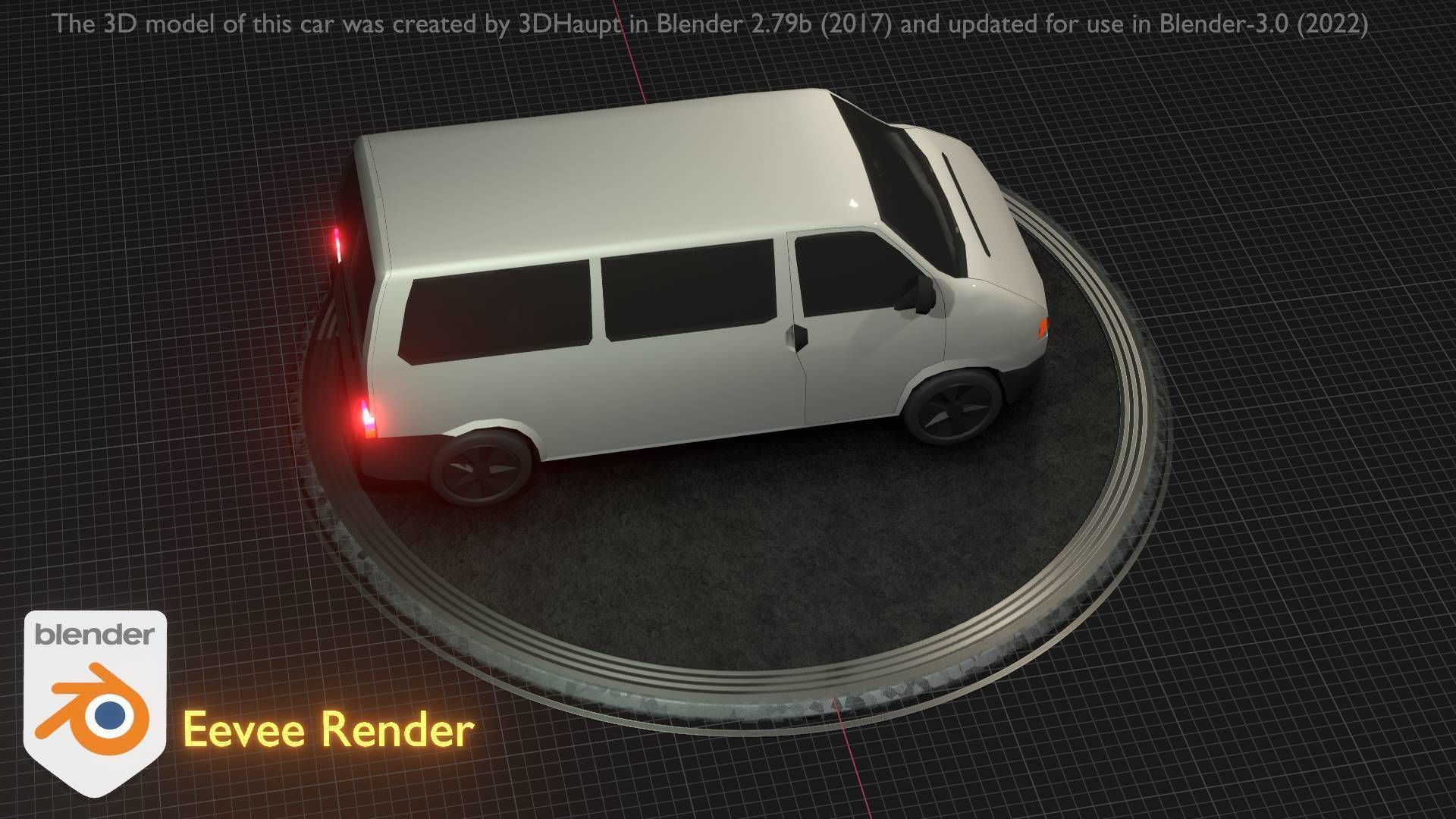 City Car 18 Utility Vehicles Minibus Type C White  Low-poly 3D model_100