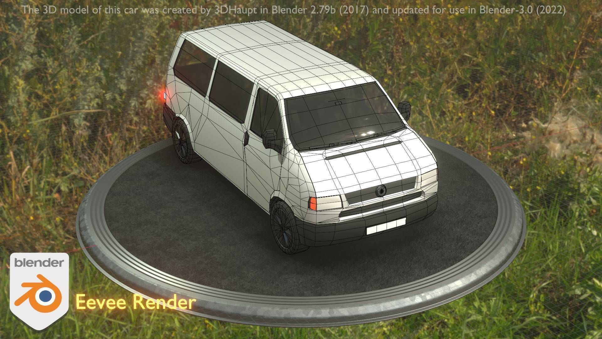City Car 18 Utility Vehicles Minibus Type C White  Low-poly 3D model_51