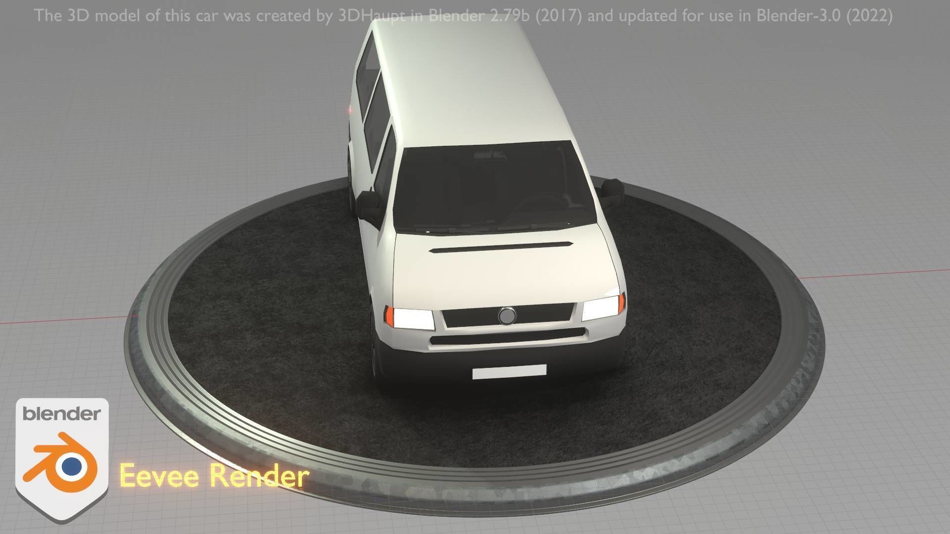 City Car 18 Utility Vehicles Minibus Type C White  Low-poly 3D model_87
