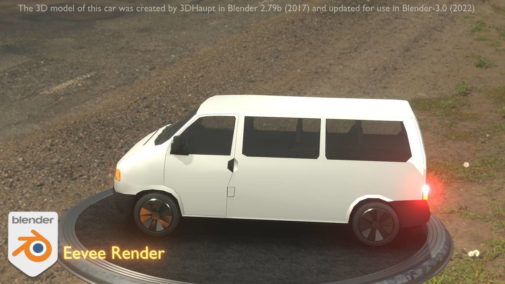 City Car 18 Utility Vehicles Minibus Type C White  Low-poly 3D model_62