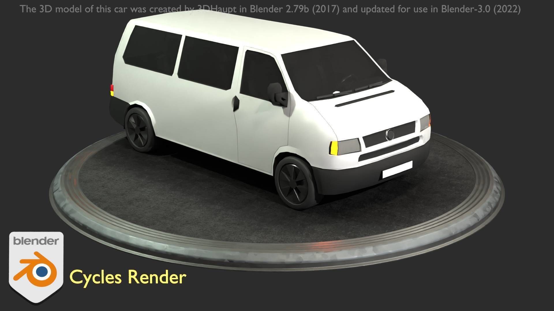 City Car 18 Utility Vehicles Minibus Type C White  Low-poly 3D model_30