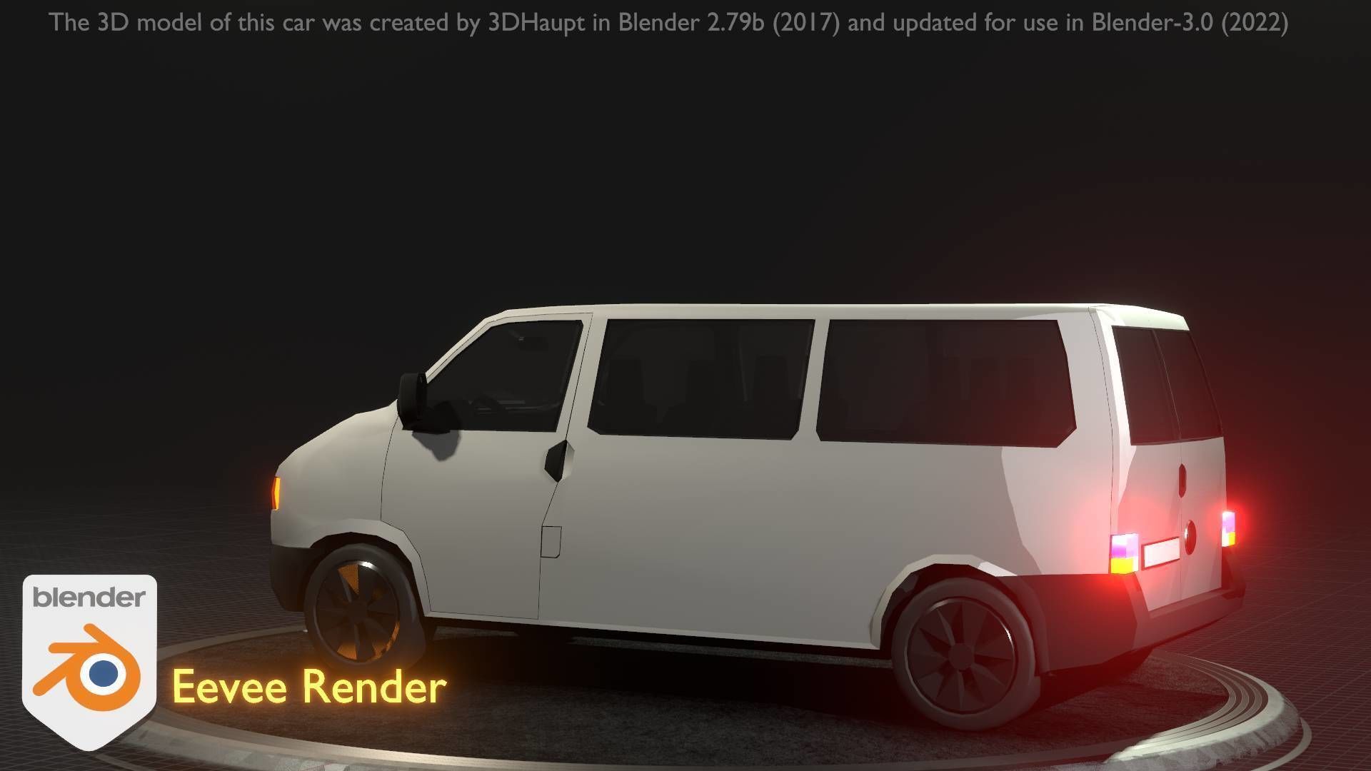 City Car 18 Utility Vehicles Minibus Type C White  Low-poly 3D model_20