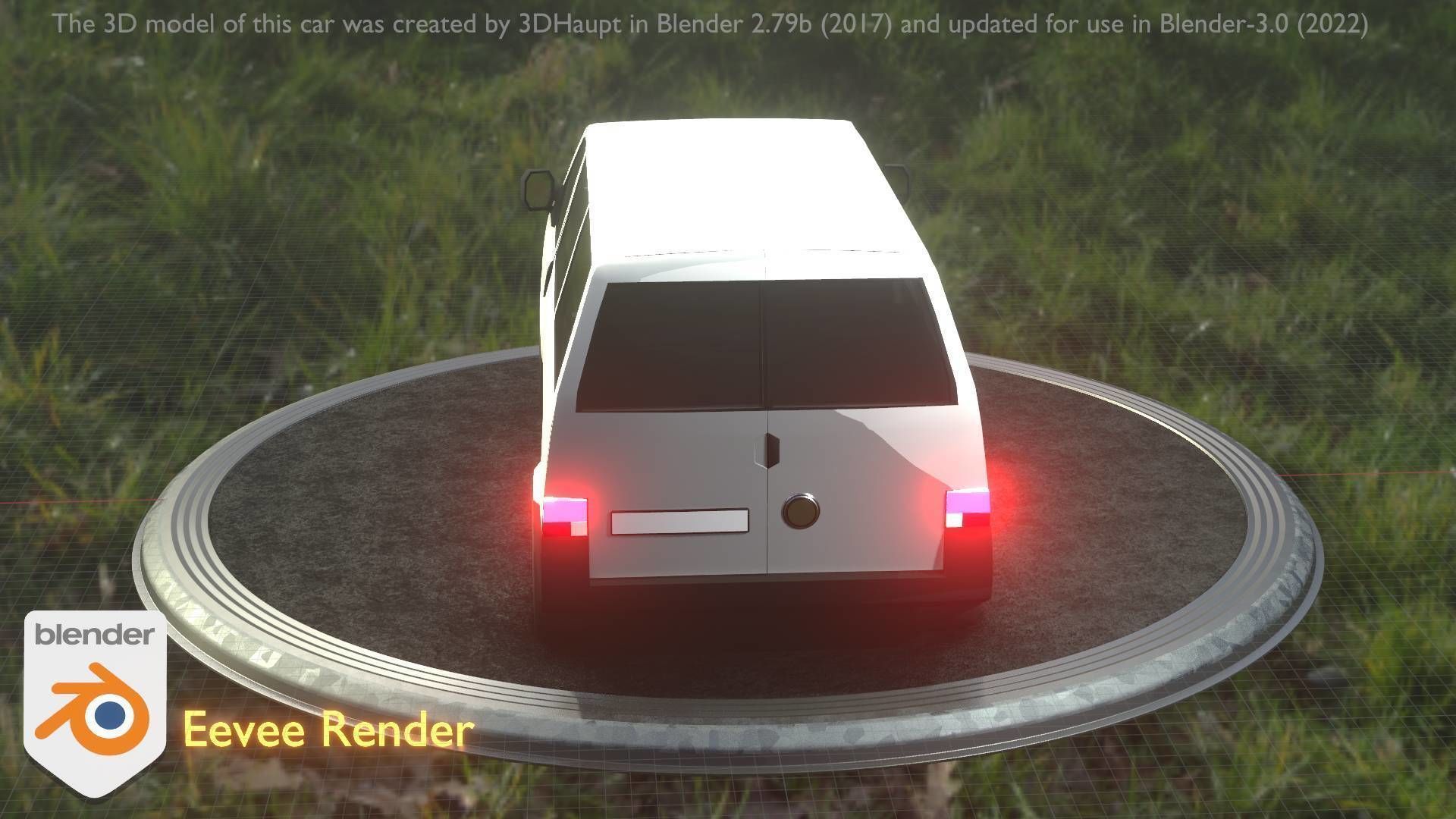 City Car 18 Utility Vehicles Minibus Type C White  Low-poly 3D model_81