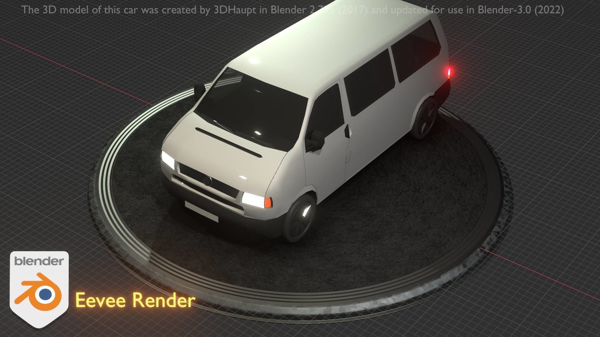 City Car 18 Utility Vehicles Minibus Type C White  Low-poly 3D model_3