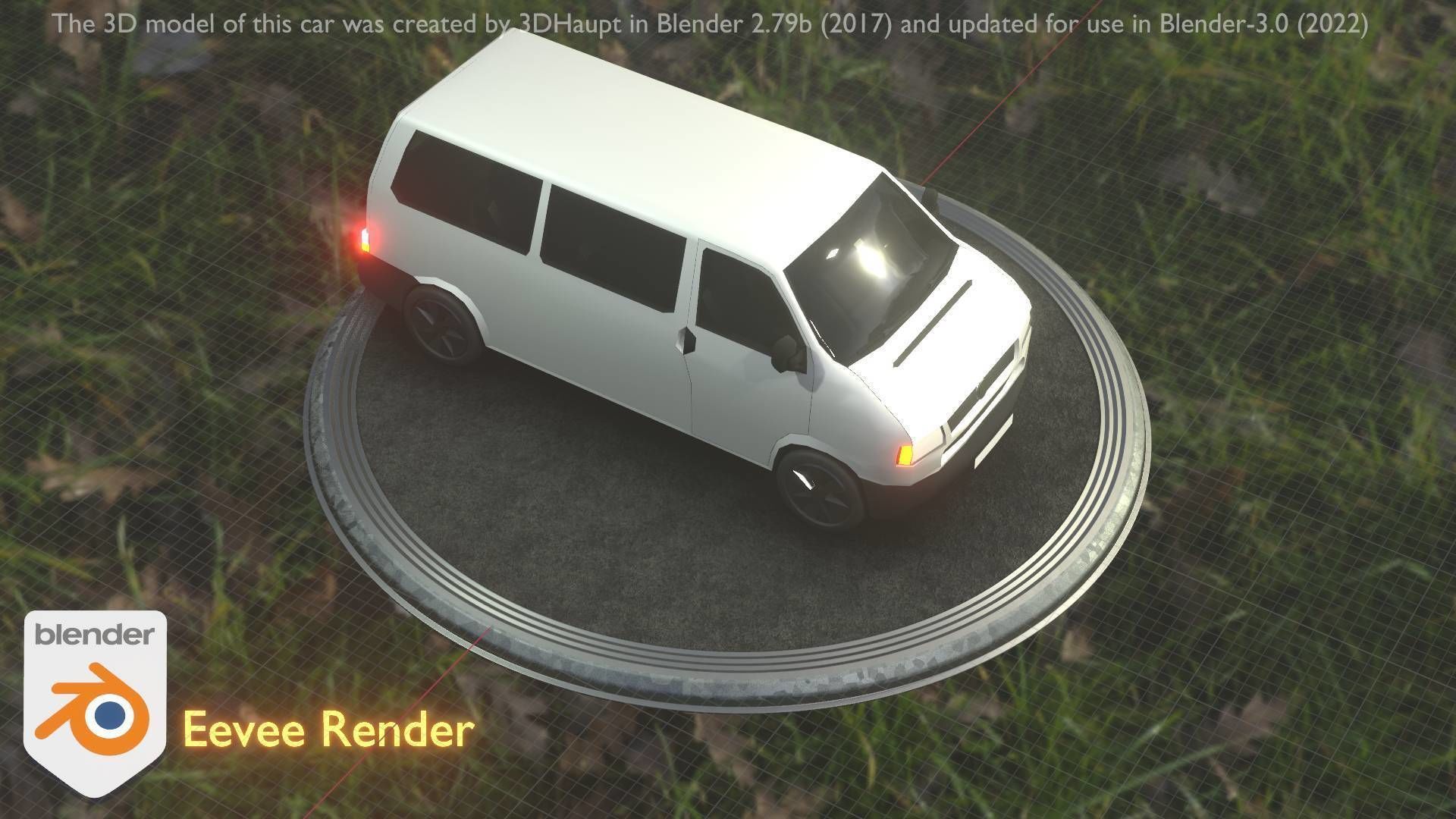 City Car 18 Utility Vehicles Minibus Type C White  Low-poly 3D model_19