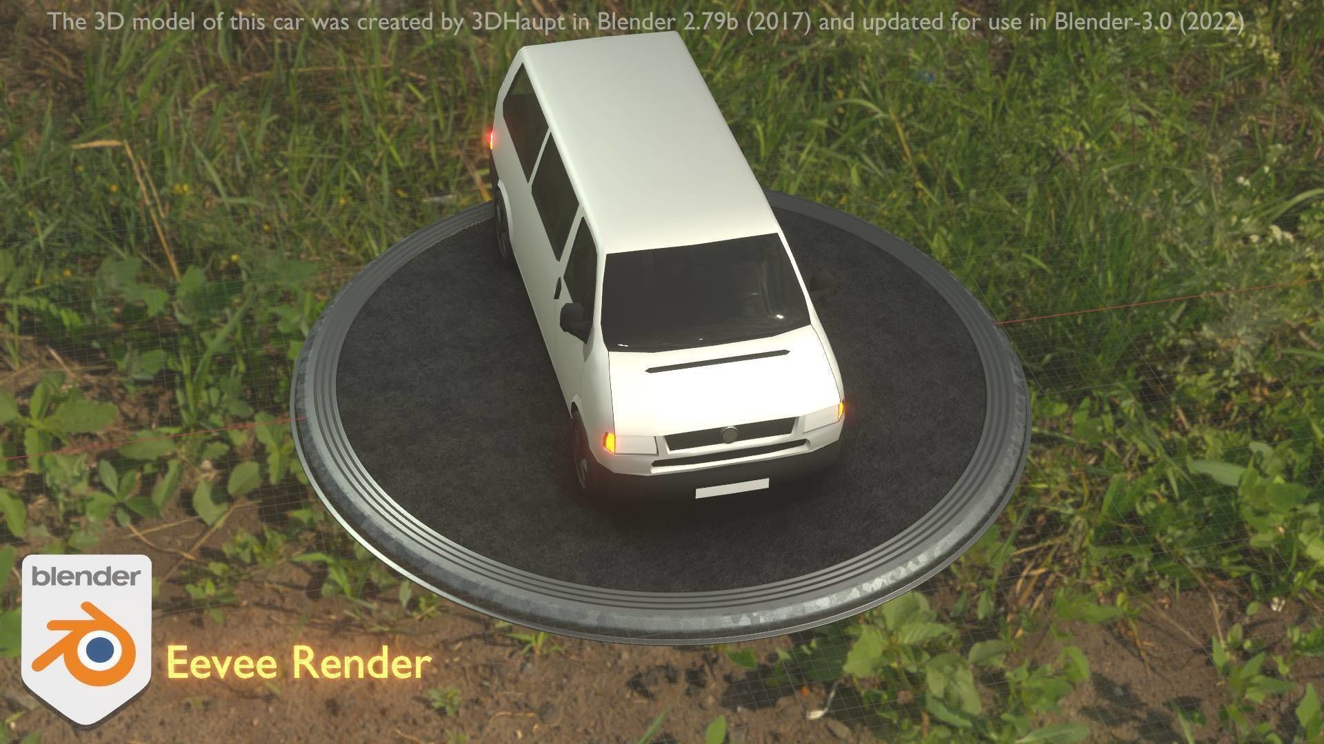 City Car 18 Utility Vehicles Minibus Type C White  Low-poly 3D model_16