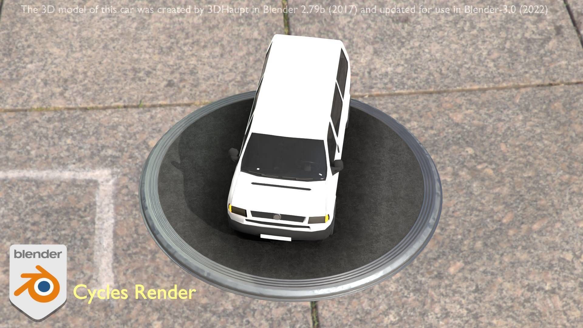 City Car 18 Utility Vehicles Minibus Type C White  Low-poly 3D model_21