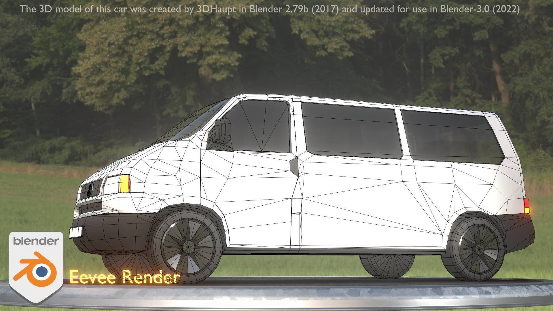 City Car 18 Utility Vehicles Minibus Type C White  Low-poly 3D model_37