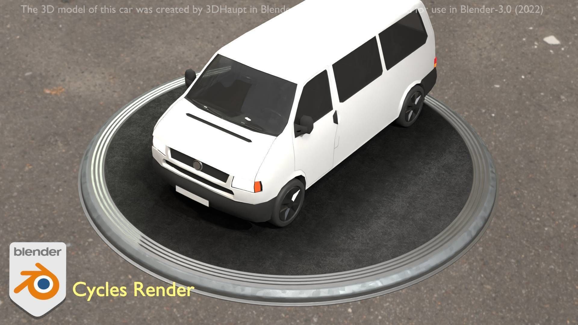 City Car 18 Utility Vehicles Minibus Type C White  Low-poly 3D model_49