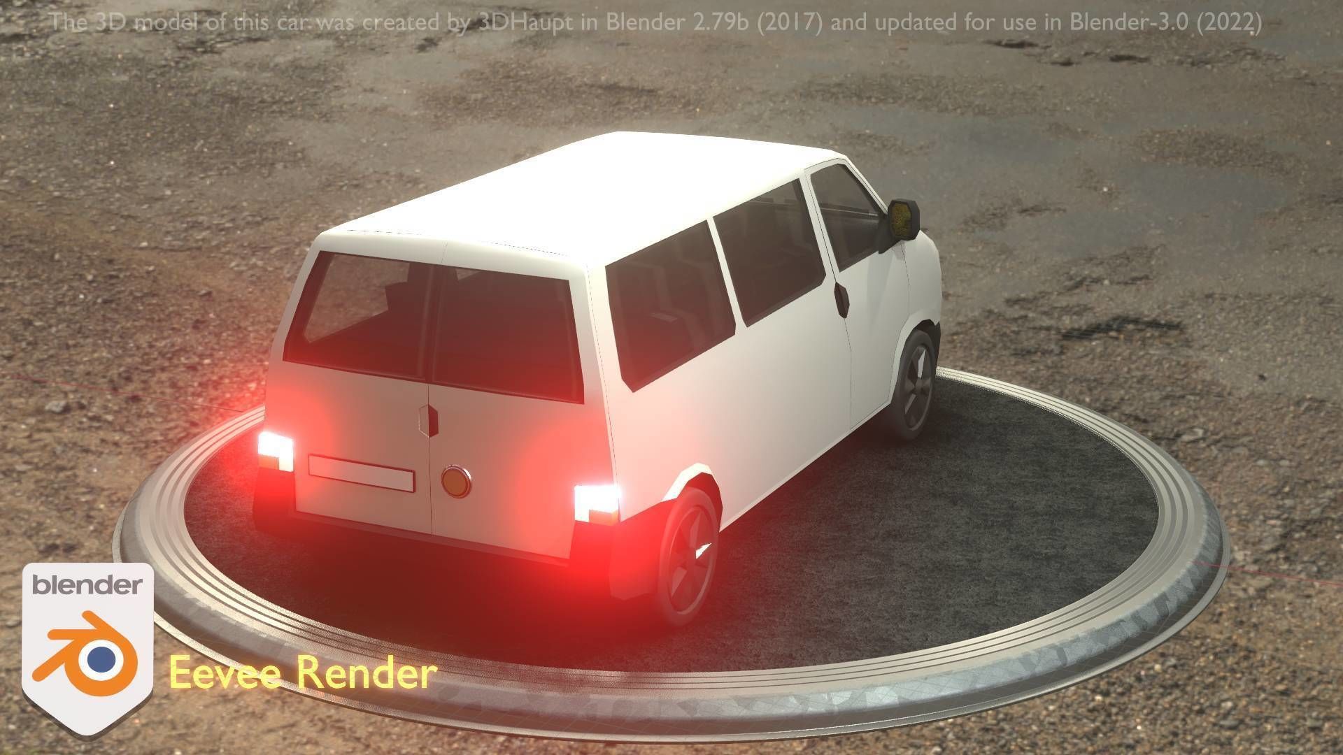 City Car 18 Utility Vehicles Minibus Type C White  Low-poly 3D model_40