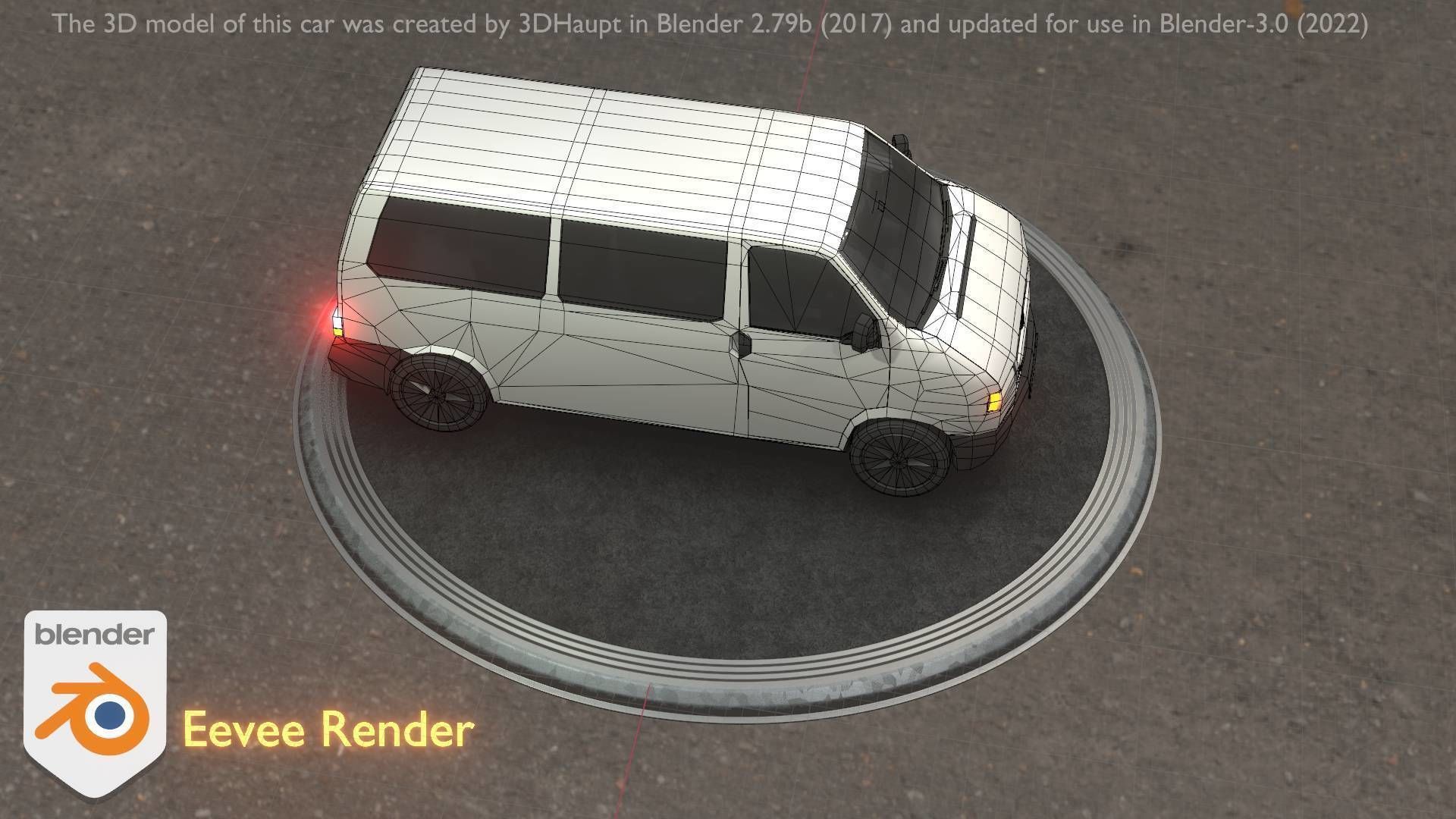 City Car 18 Utility Vehicles Minibus Type C White  Low-poly 3D model_59