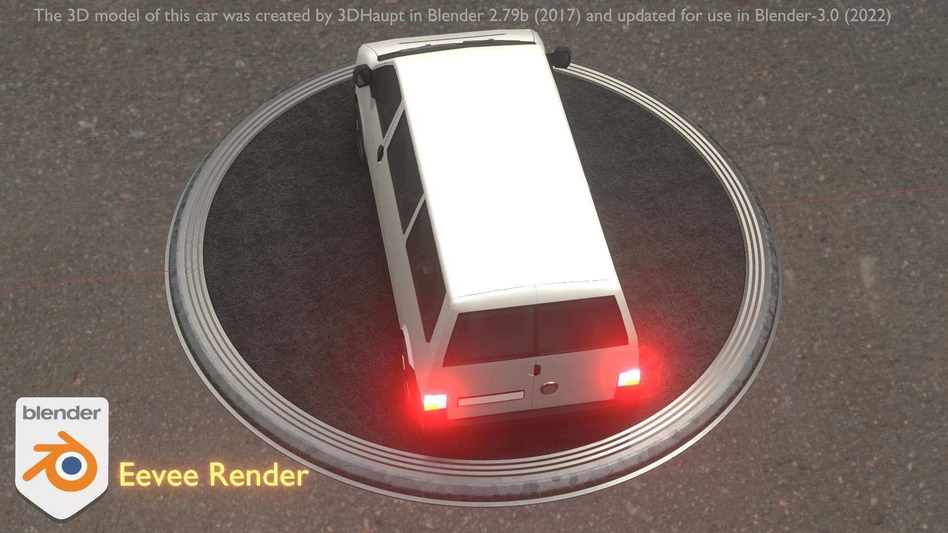 City Car 18 Utility Vehicles Minibus Type C White  Low-poly 3D model_96