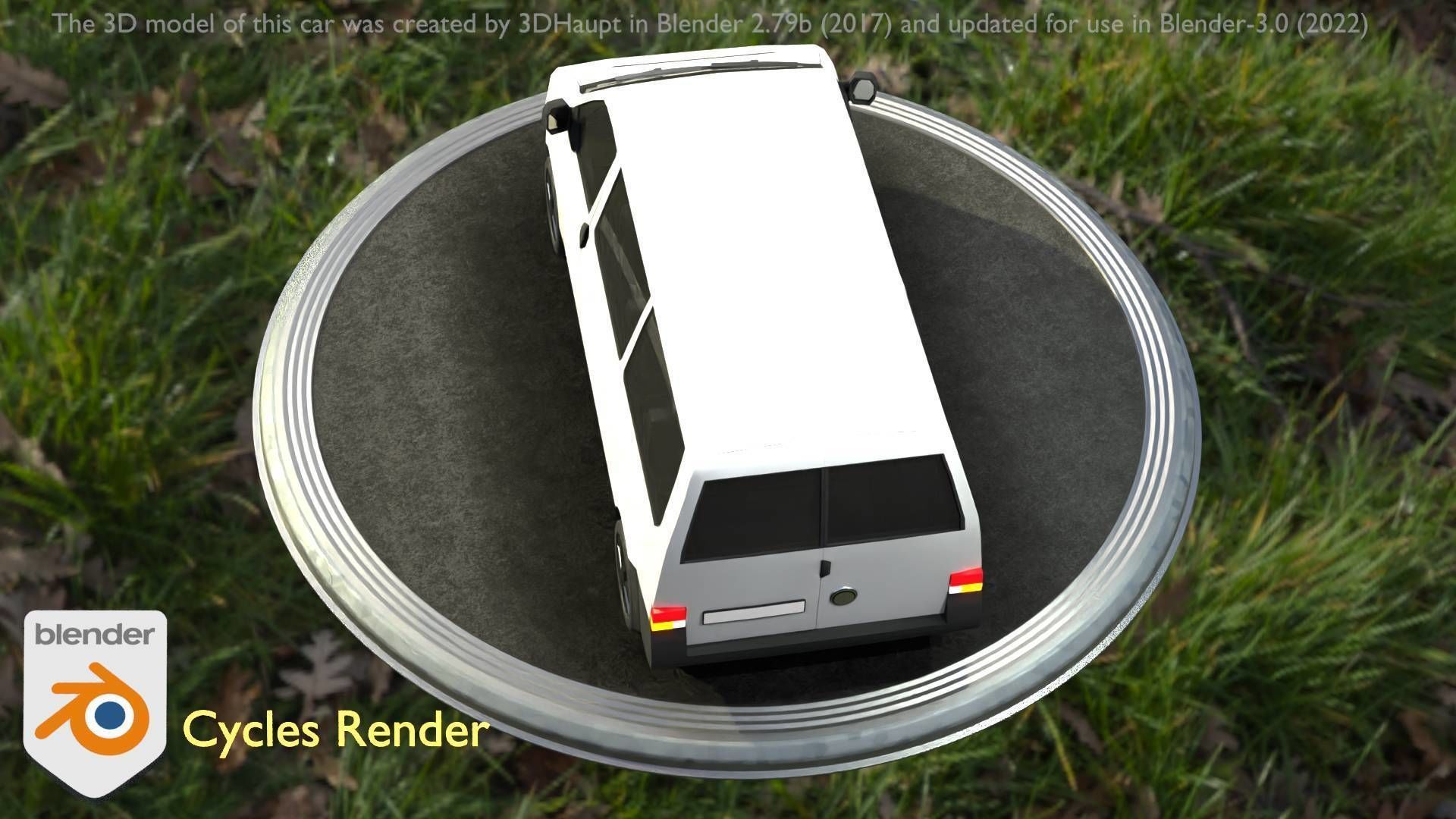 City Car 18 Utility Vehicles Minibus Type C White  Low-poly 3D model_55