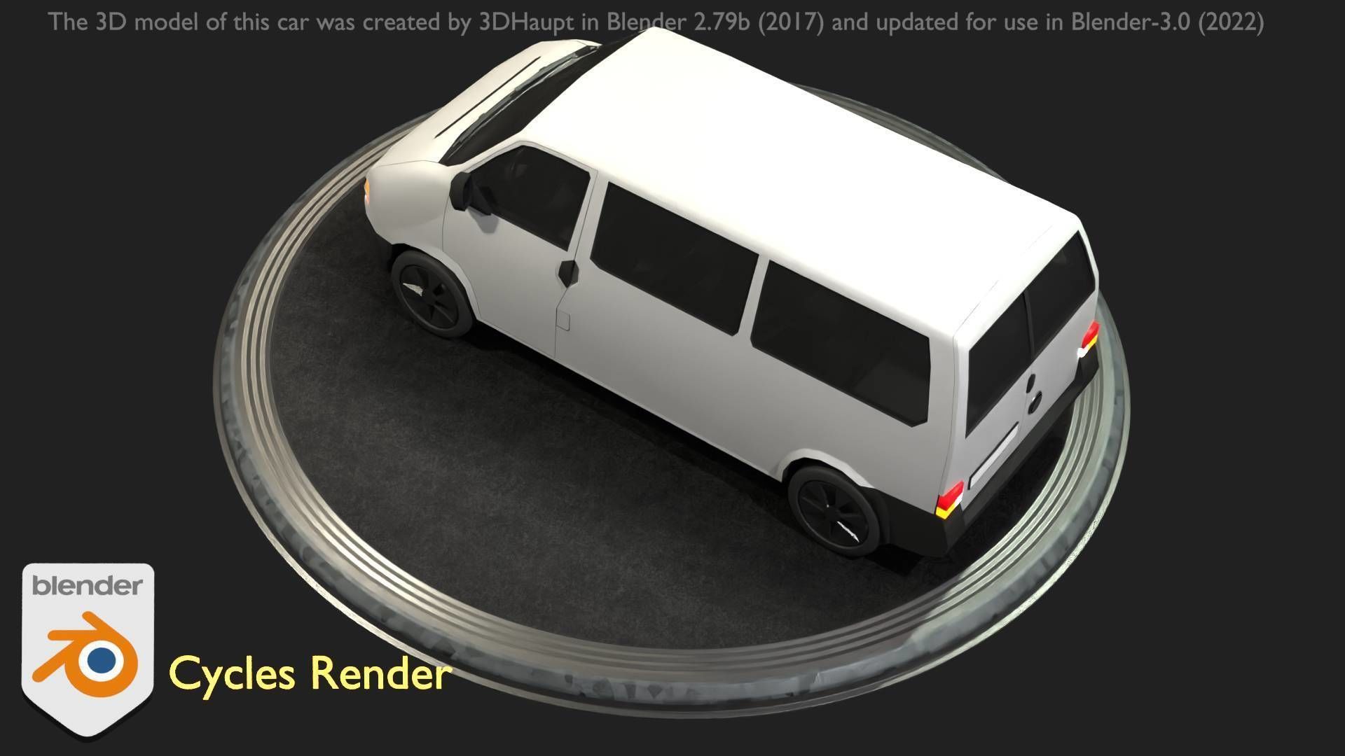 City Car 18 Utility Vehicles Minibus Type C White  Low-poly 3D model_9