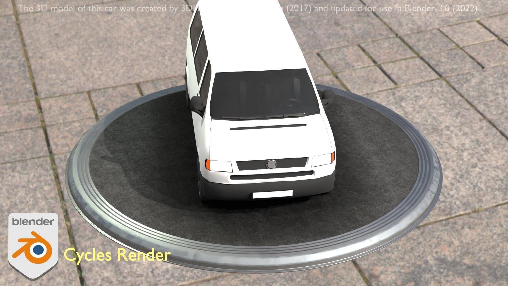 City Car 18 Utility Vehicles Minibus Type C White  Low-poly 3D model_46