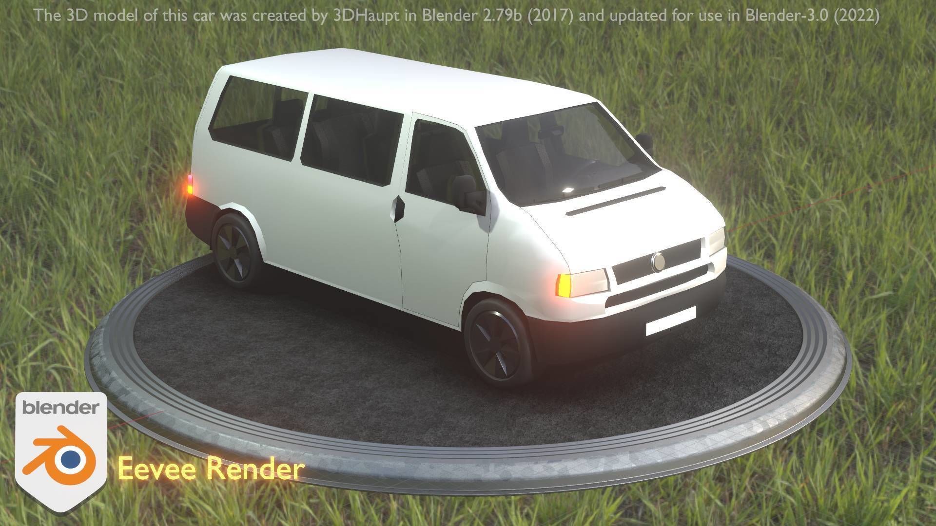 City Car 18 Utility Vehicles Minibus Type C White  Low-poly 3D model_82