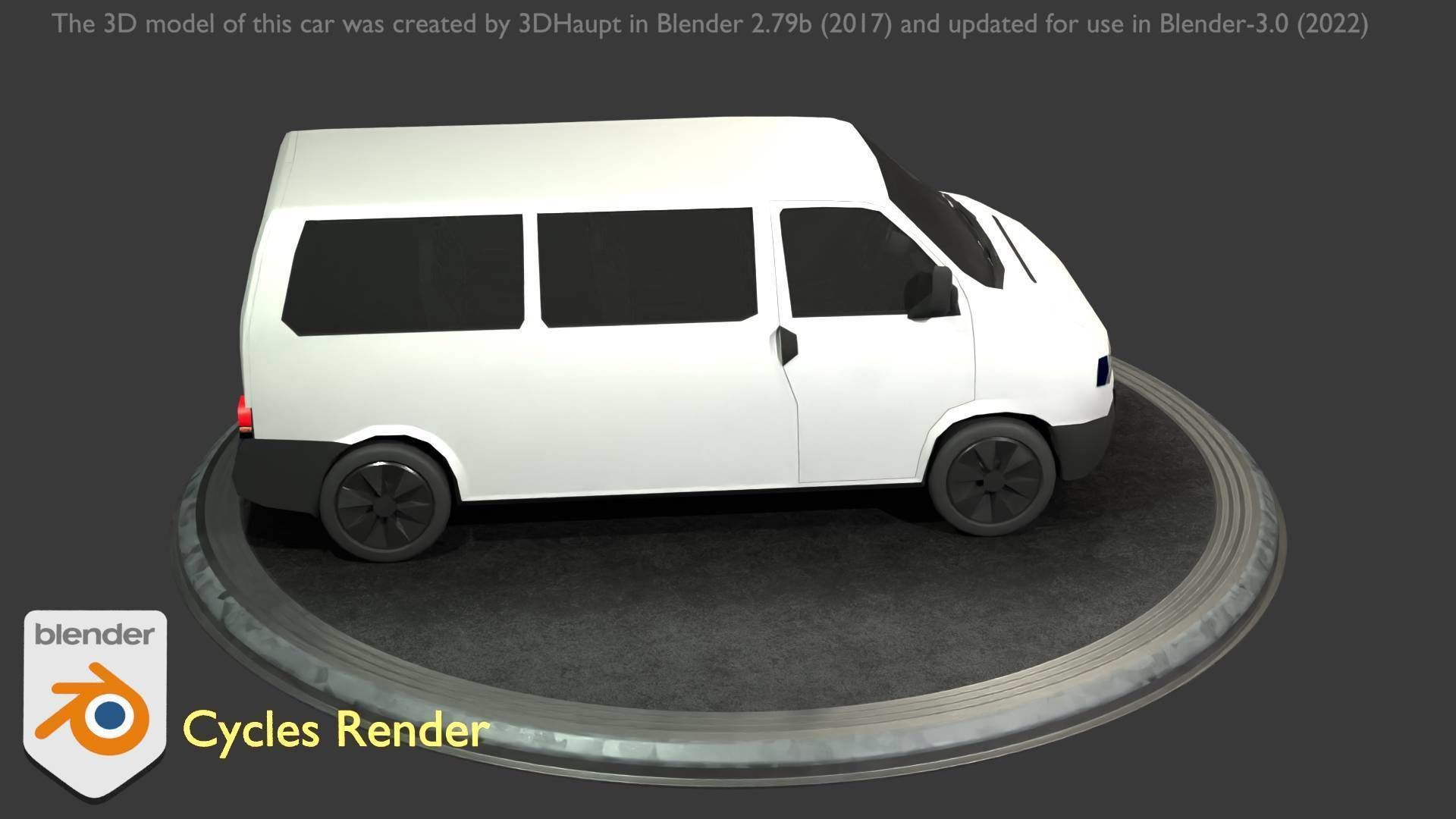 City Car 18 Utility Vehicles Minibus Type C White  Low-poly 3D model_45