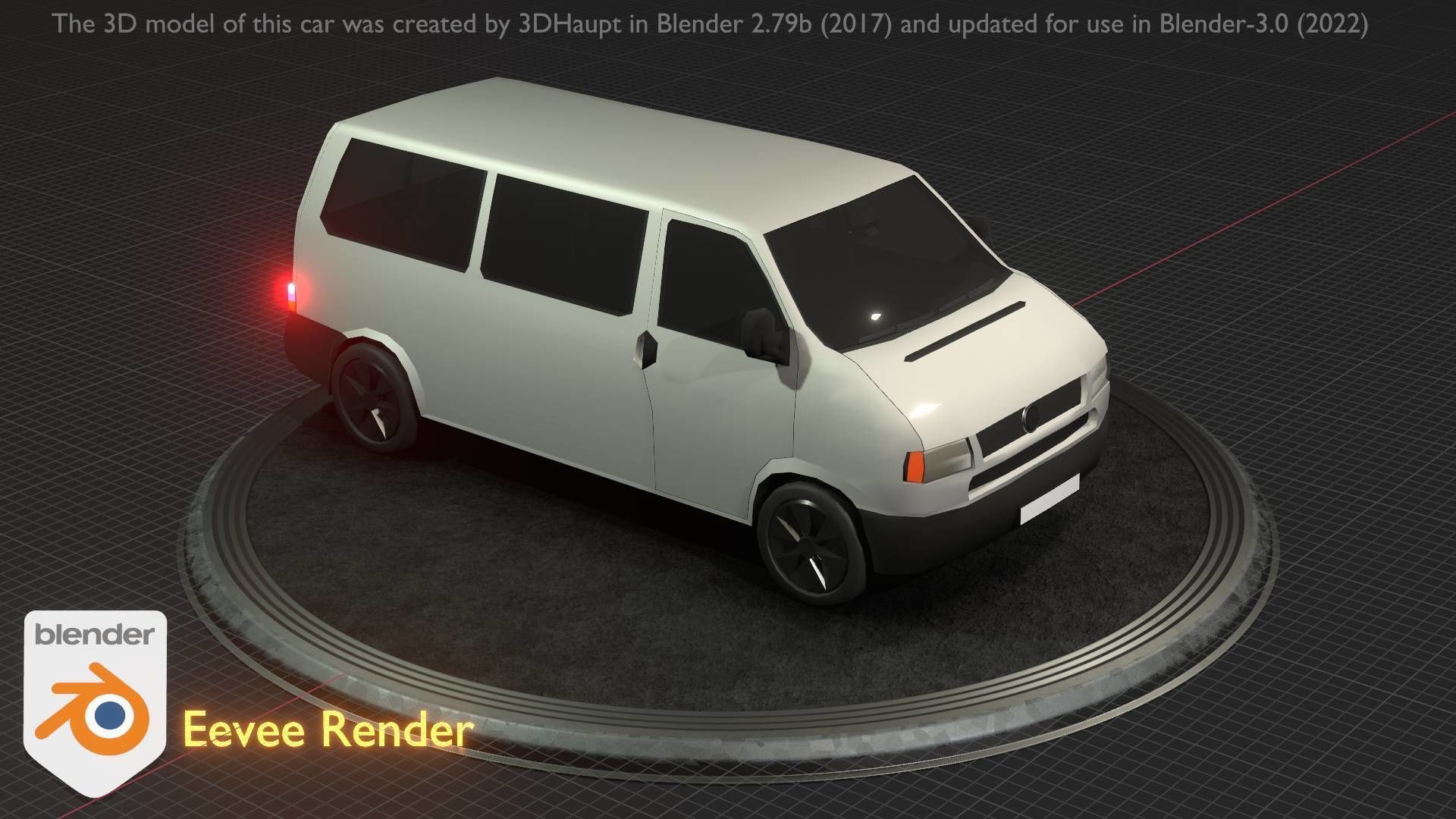 City Car 18 Utility Vehicles Minibus Type C White  Low-poly 3D model_5
