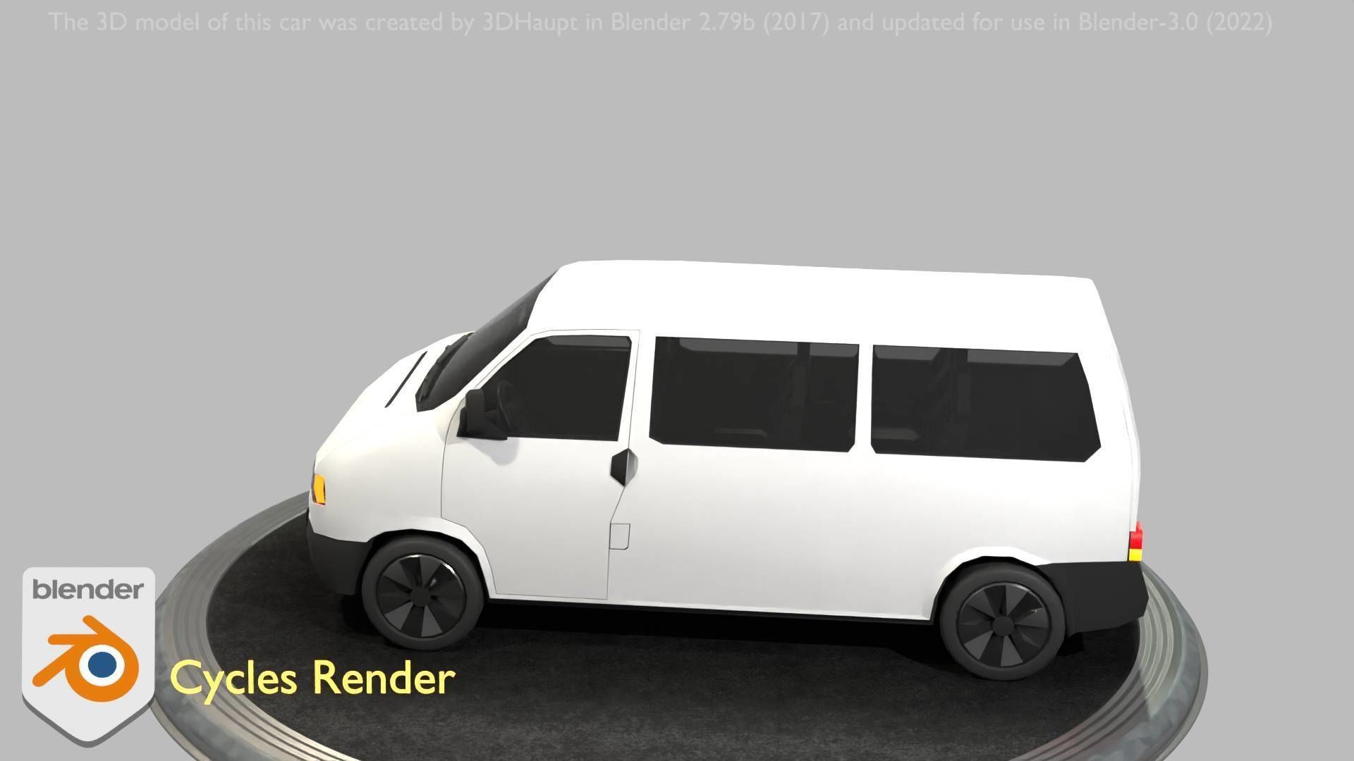 City Car 18 Utility Vehicles Minibus Type C White  Low-poly 3D model_22
