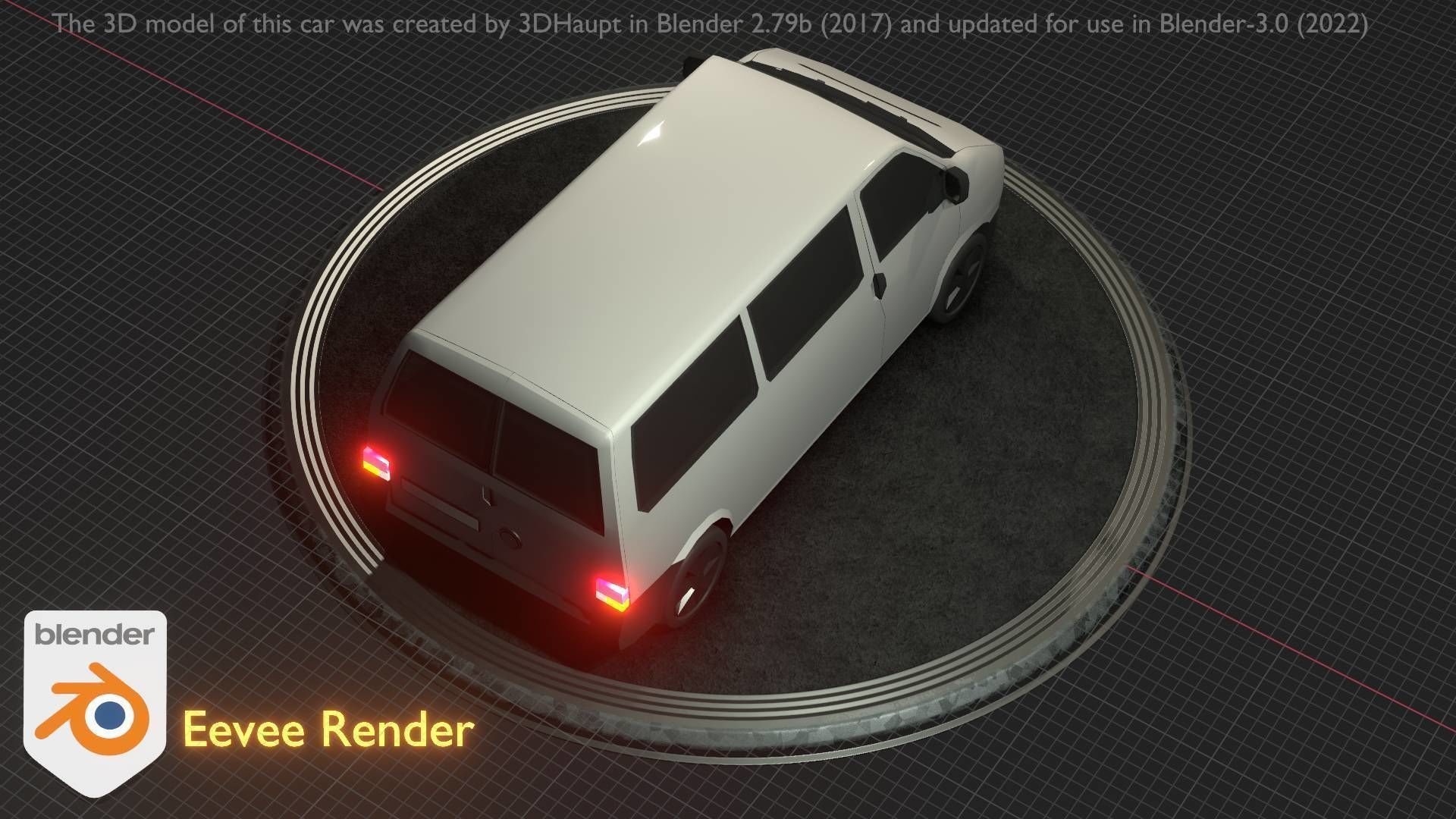 City Car 18 Utility Vehicles Minibus Type C White  Low-poly 3D model_97