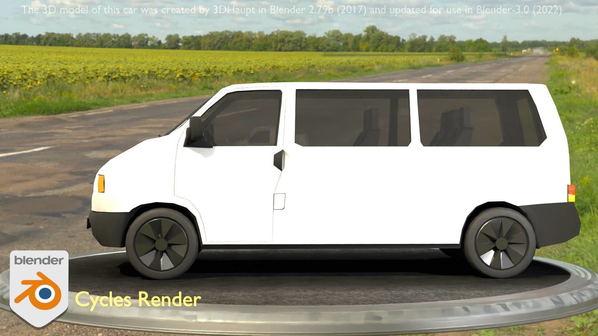 City Car 18 Utility Vehicles Minibus Type C White  Low-poly 3D model_36