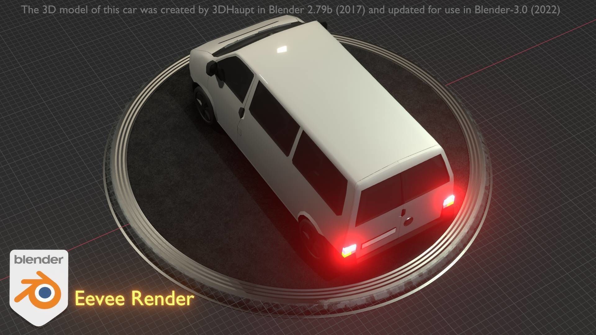 City Car 18 Utility Vehicles Minibus Type C White  Low-poly 3D model_10