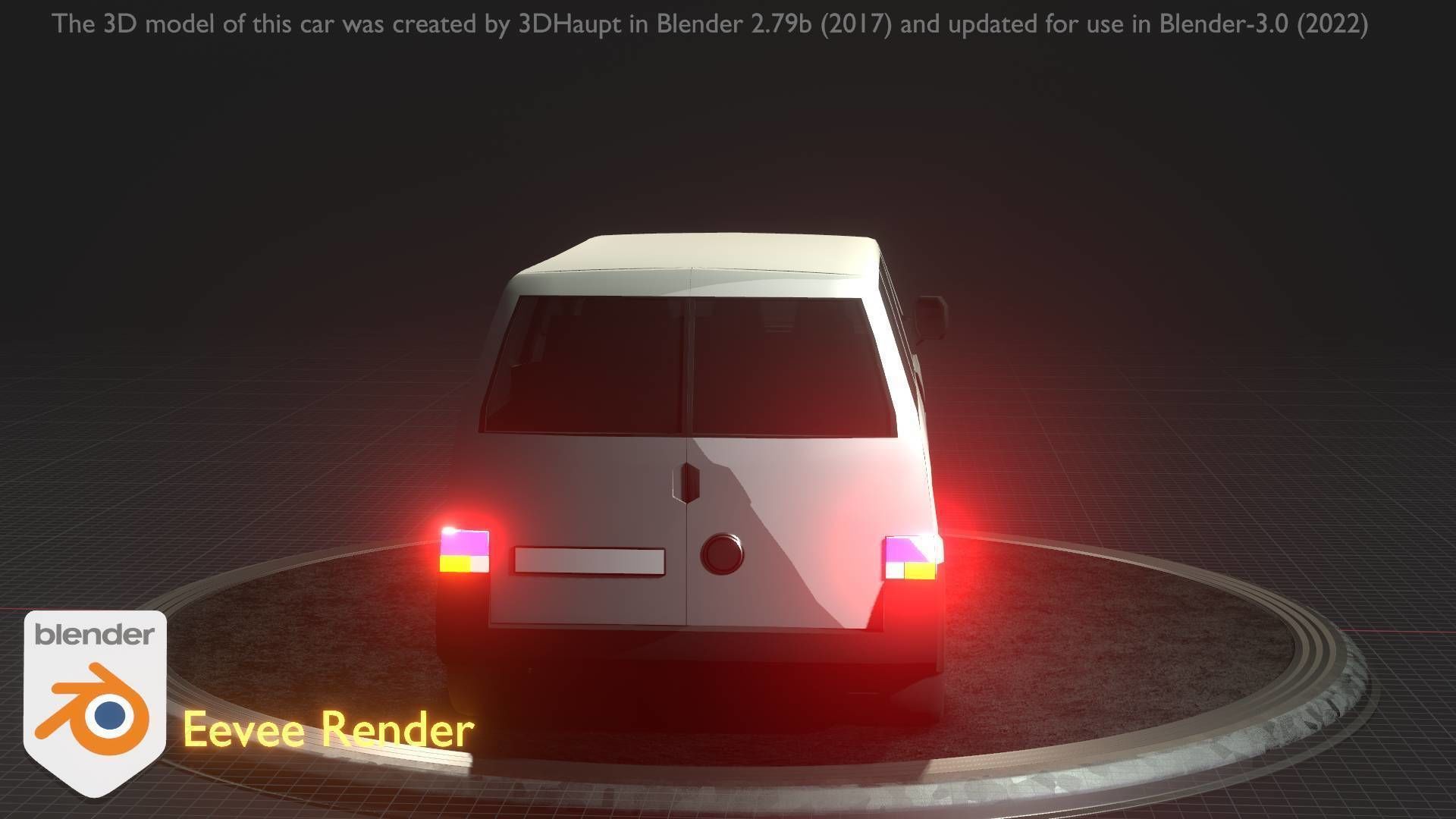 City Car 18 Utility Vehicles Minibus Type C White  Low-poly 3D model_66