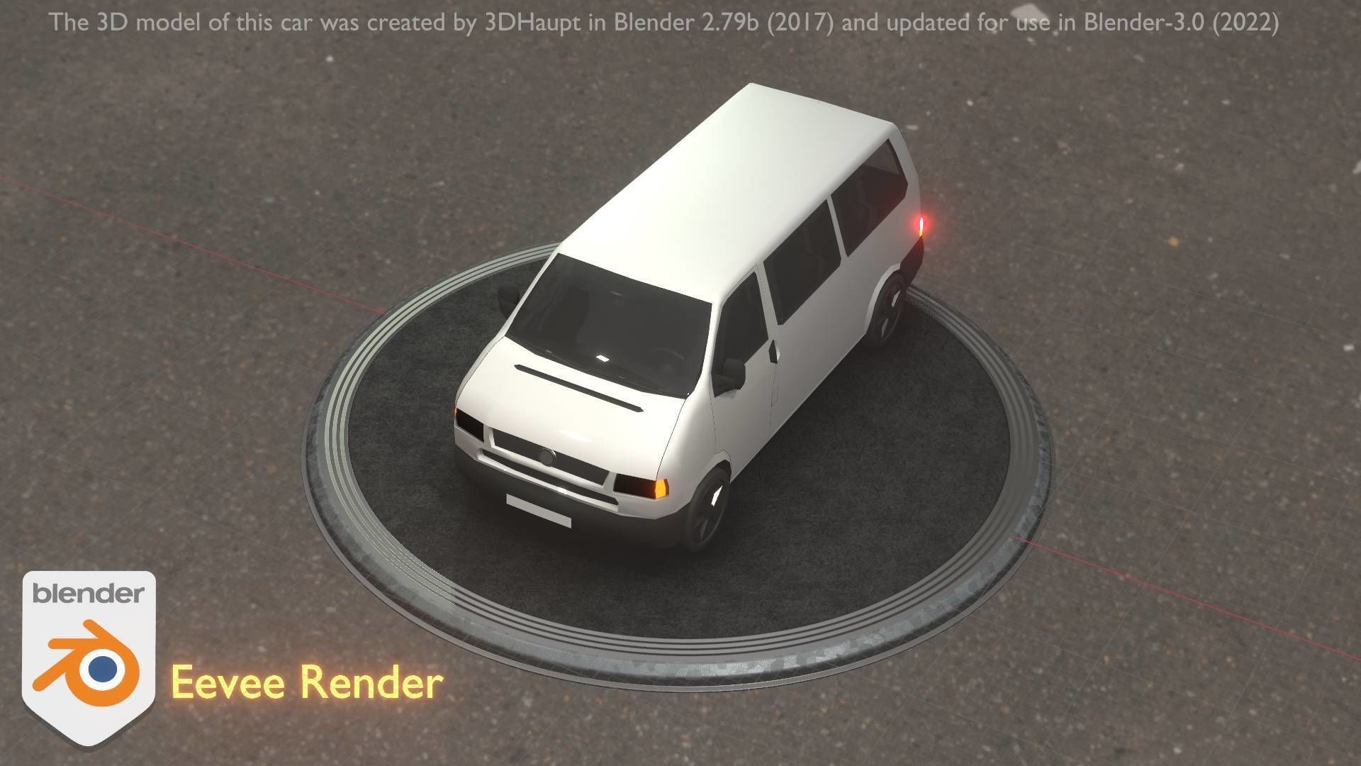 City Car 18 Utility Vehicles Minibus Type C White  Low-poly 3D model_17