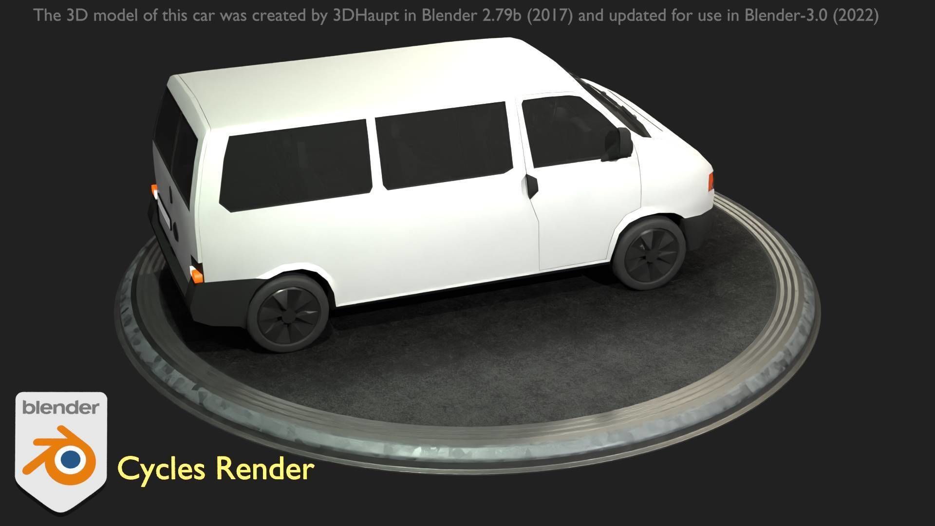City Car 18 Utility Vehicles Minibus Type C White  Low-poly 3D model_67