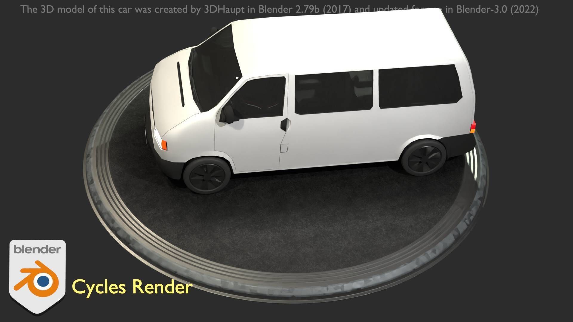 City Car 18 Utility Vehicles Minibus Type C White  Low-poly 3D model_92