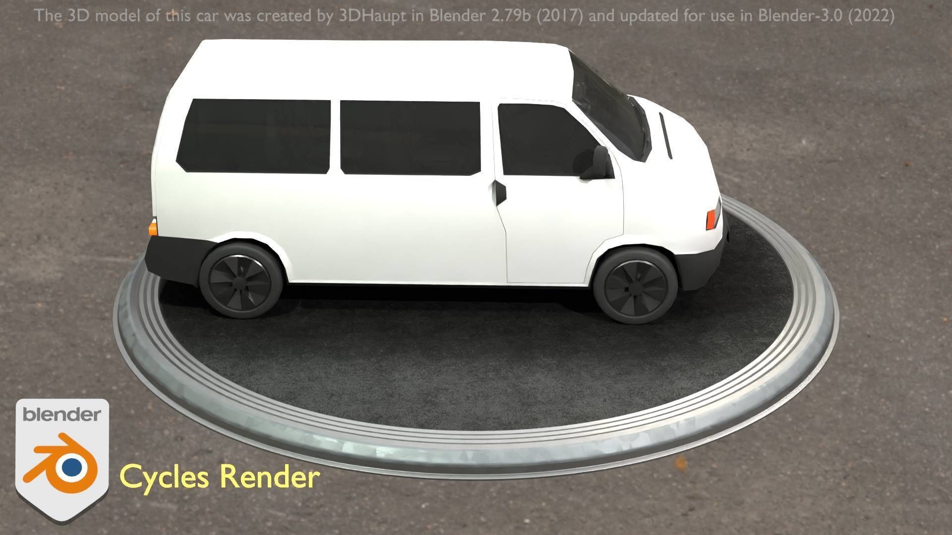 City Car 18 Utility Vehicles Minibus Type C White  Low-poly 3D model_27