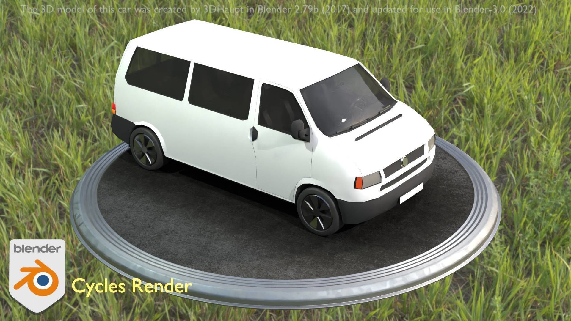 City Car 18 Utility Vehicles Minibus Type C White  Low-poly 3D model_11